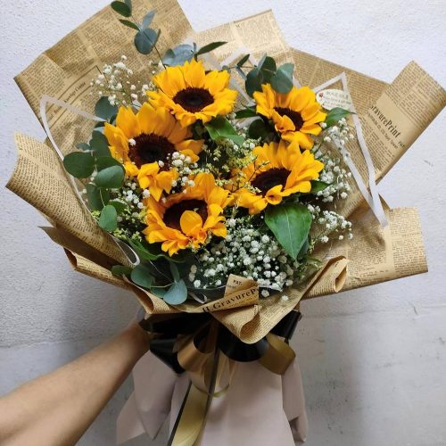 a-bouquet-of-sunflowers